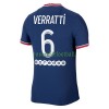 Maillot de Supporter Paris Saint-Germain Marco Verratti 6 Domicile 2021-22 Pour Homme